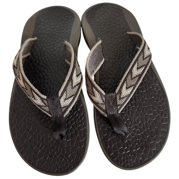 Chaco Classic Flip Flop Thong Sandals Black Men Sz 7 Women’s 8.5 Gorpcore Beach - Picture 1 of 14